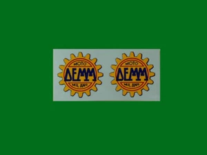 DEMM PAAR AUFKLEBER GELB SCHWARZ STICKERS  - Bild 1 von 1