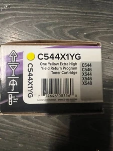 CARTOUCHE ENCRE pour Lexmark C544, C546, X544, X546, X548 jaune - Photo 1/4