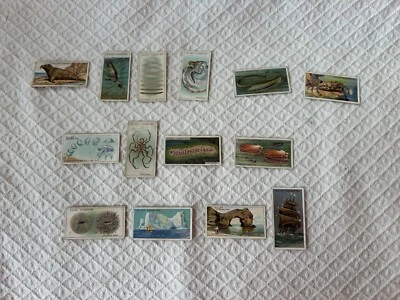 WILLS CIGARETTE CARDS WONDERS OF THE SEA - INCOMPLETE SET - Image 1 of 4