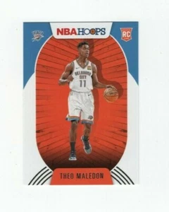 2020-21 PANINI NBA HOOPS ROOKIE - THEO MALEDON OKLAHOMA CITY THUNDER #230 - Picture 1 of 11
