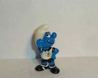 FUßBALL SCHLÜMPFE 1988 mit Emblemaufkleber *Einzelfiguren zur Auswahl* ORIGINAL