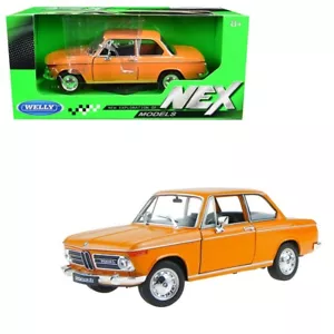 Orange BWM 2002ti Kids Metal Model Diecast Classic Toy Car Welly Nex 1:24 8+ - Picture 1 of 6