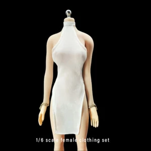 Weiße 1:6 Cheongsam Kleid Kleidung für 12‘ weibliche Ph TBL JO UD Figur Körper Puppe - Bild 1 von 5