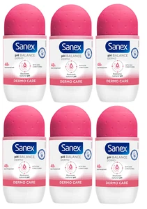 SANEX DERMO CARE ROLL ON ANTI PERSPIRANT DEODORANT 50ML PACK OF 6 - Picture 1 of 3