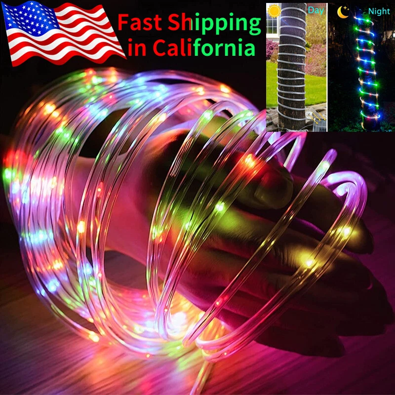72FT Solar Powered String Fairy Lights Rope Patio Christmas Party Outdoor Garden - Image 1 of 4