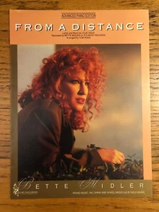 From A Distance Julie Gould ft Bette Midler 1987 Sheet Music Great Shape - Picture 1 of 3
