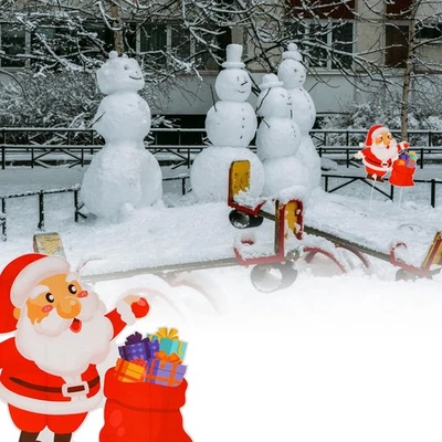  3 Pcs Dekorative Gartenstecker Weihnachtswerfschild Weihnachtshof -Dekorationen - Bild 1 von 4