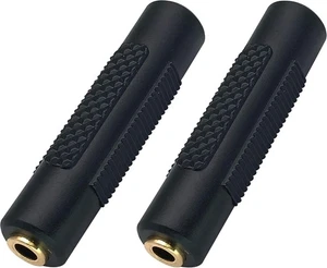 2-Pack 3.5mm TRRS Female to Female Adapter 4-Pole Stereo Audio Connector - Picture 1 of 4