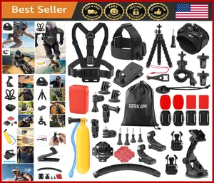Action Camera Accessories Kit for GoPro & Waterproof Sports Cameras - Picture 1 of 8