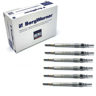 6x Genuine Borg Warner Glow Plug GN1000 For BMW 3 Series 4 Series 5 Series X3 X5 N57 25D 30D - Image 1 of 4