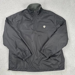 Polo Golf Ralph Lauren Reversible Fleece Windbreaker Pullover 1/4 Zip Men L Pony - Picture 1 of 18