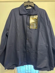 Tillman 6230B 30" 9 oz. Navy Blue FR Cotton Welding Jacket 3X-Large nwt fast shi - Picture 1 of 7