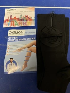Calcetines de compresión con cremallera Casmon 15-20 mmHg - Imagen 1 de 1