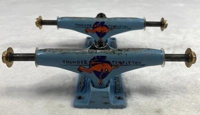 Vintage Thunder Ed Templeton Toy Machine Skateboard Trucks Blue - Image 1 of 4
