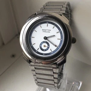 Benetton By Bulova Double Name Analog Watch - Picture 1 of 9