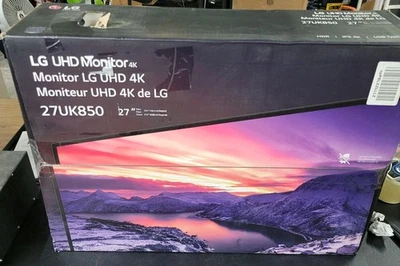 LG 27UK850 27" 4K IPS Monitor 3840 x 2160 16:9 with HDR-10 - OPEN BOX - Image 1 of 4