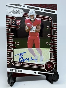 2024 Panini Absolute Trey Benson Rookie Card AUTO #161 ARIZONA CARDINALS RC - Bild 1 von 13