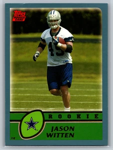 Jason Witten 2003 Topps Rookie Card RC #372 Dallas Cowboys - Edge Ding - Picture 1 of 3