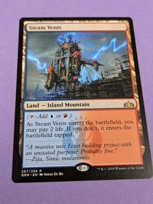 MTG Magic: Guilds of Ravnica: Steam Vents #257/259 Rare - NM - Image 1 of 2
