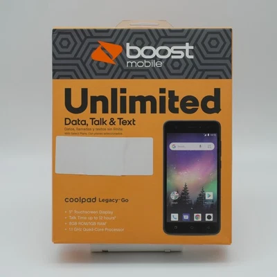 Coolpad 3310A Legacy Go / Illumina LTE - 8GB - Black (Boost Mobile/Sprint) - New - Image 1 of 3