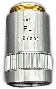 Leitz Wetzlar PL 160 1.6/0.05 Microscope Objective Microbiological Lab - Picture 1 of 7