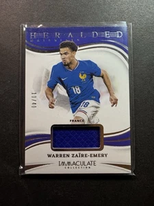 Colección Inmaculada Panini 2024-25/40 Materiales Anunciados Warren Zaire-Emery - Imagen 1 de 2