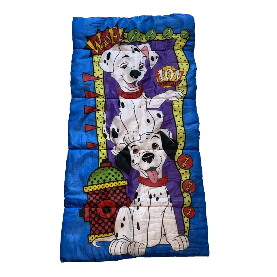 Saco de dormir/manta vintage para niños Disney 101 Dálmatas años 90 de colección Foto 1 de 4