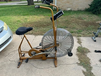Vintage Copper Gold Schwinn Airdyne Dual Action Exercise Bike Wind Ergometer - Image 1 of 4