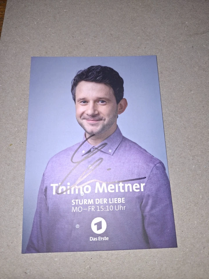 Autogrammkarte Thimo Meitner  Sturm Der Liebe SOKO Babylon Berlin ARD ZDF RTL BR - Bild 1 von 1