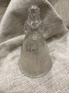 Imperial Clear Carnival Glass Suzanne Colonial Belle Bell Bride 6" tall INV2 - Picture 1 of 10