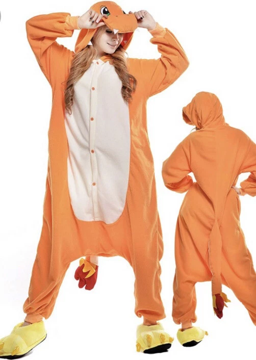 Новый Beautyshine взрослых дракон цельный флис пижамы средний - Изображение 1 из 1