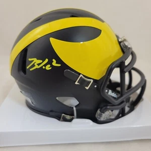 BLAKE CORUM SIGNED MICHIGAN WOLVERINES SPEED MINI HELMET BECKETT QR COA - Picture 1 of 3