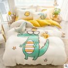 3D Green Crocodile NAO8770 Bed Pillowcases Quilt Duvet Cover Set Queen King Fay