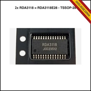 2x RDA3118 = RDA3118E28 = VA2221TSG28 Amplificador Audio TV TSSOP-28 CHIP IC - Foto 1 di 1