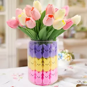 Easter Decorations - Easter Peeps Bunnies Vase Filler Set, Spring Decor Home Ind - Picture 1 of 12