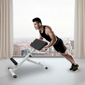 Roman Chair Hyperextension Bench 5 Levels Adjustable Roman Chair Back MAX 300LBS - Picture 1 of 17