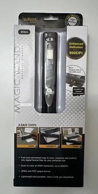 VuPoint Solutions Magic Wand Portable Scanner Model ST415  900DPI - Image 1 of 4