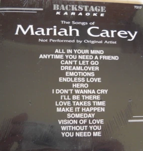 **NEW KARAOKE CD+G DISC BS7217 MARIAH CAREY FREE UNTRACKED POST IN AUSTRALIA** - Picture 1 of 2