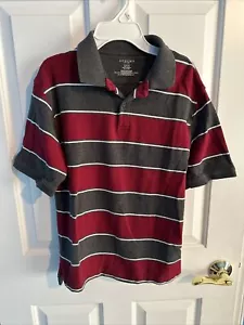 Boy Youth Sonoma Size L 14/16 Short Sleeve Top Collar Striped Gently Used - Picture 1 of 2