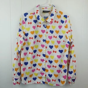 ModCloth for Hello Kitty Hearts and Bows Button Up Top X-Large - Picture 1 of 13