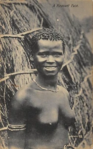 J3C85: NUDE YOUNG LEADY WITH A PLEASANT FACE: VINTAGE PHOTOTYPE POSTCRD - Picture 1 of 2