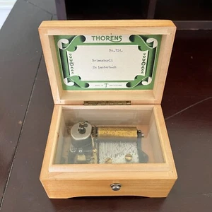 Vintage seltene Thorens Modell 314 2-Song Holz Spieluhr, Swiss, funktionstüchtig, siehe Video - Bild 1 von 7