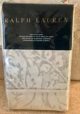 RALPH LAUREN FLEUR DU ROI EURO SHAM(1) ~ СЕРЫЙ/СЕРЕБРИСТЫЙ - Изображение 1 из 3