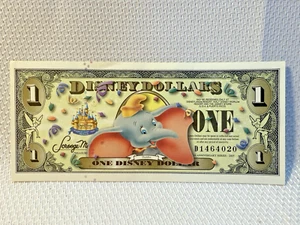 Billete de un dólar Disney 2005 sin circular serie D Dumbo 50th - Imagen 1 de 3