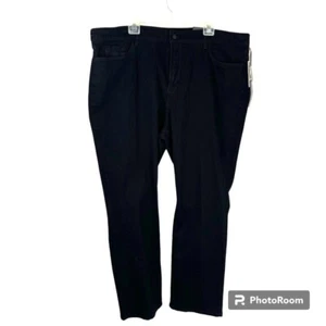 NYDJ NEW Marilyn Straight Casual Black Denim Jeans 5 Pocket Stretch Sz 24WP USA - Picture 1 of 11