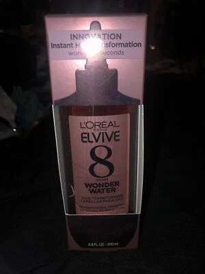 L'OREAL PARIS ELVIVE 8 SECOND WONDER WATER HAIR TRANSFORMING RINSE-OUT-6.8oz NEW - Image 1 of 2