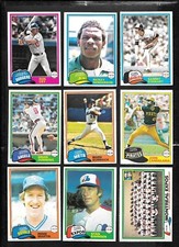 1981 OPC O PEE CHEE BASEBALL CARD WHITE BACK 251-374 POSTERS & WRAPPER SEE LIST