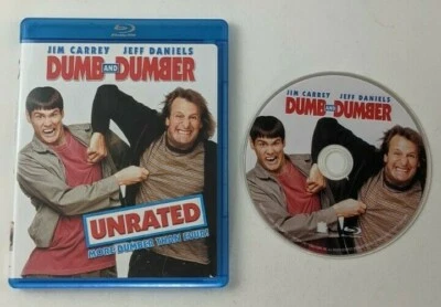 Dumb and Dumber Unrated Blu-Ray Movie Jim Carrey Jeff Daniels Still Dumb Bonus - Imagem 1 de 2