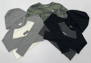 Abercrombie Kids Boys Size 15/16 Long Sleeve T-shirts Hooded Tee Lot Of 3 - Picture 1 of 24
