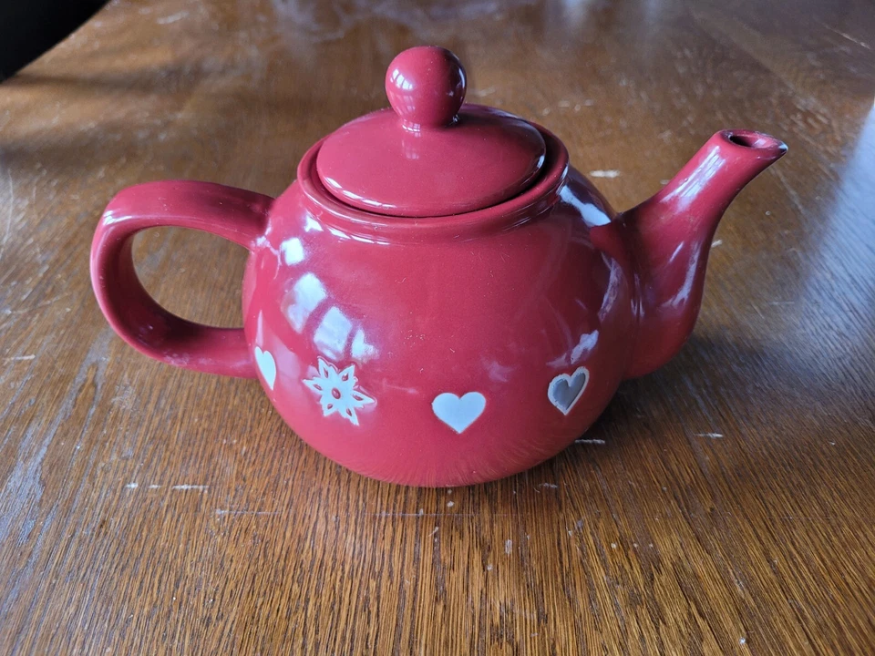 Théière Réception by tk 1L EDELWEISS rouge en Grès (Céramique) - Photo 1/4